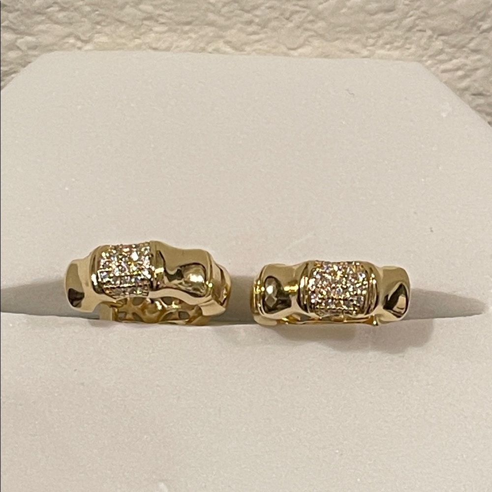 Elegant Gold and Silver Women's Earrings